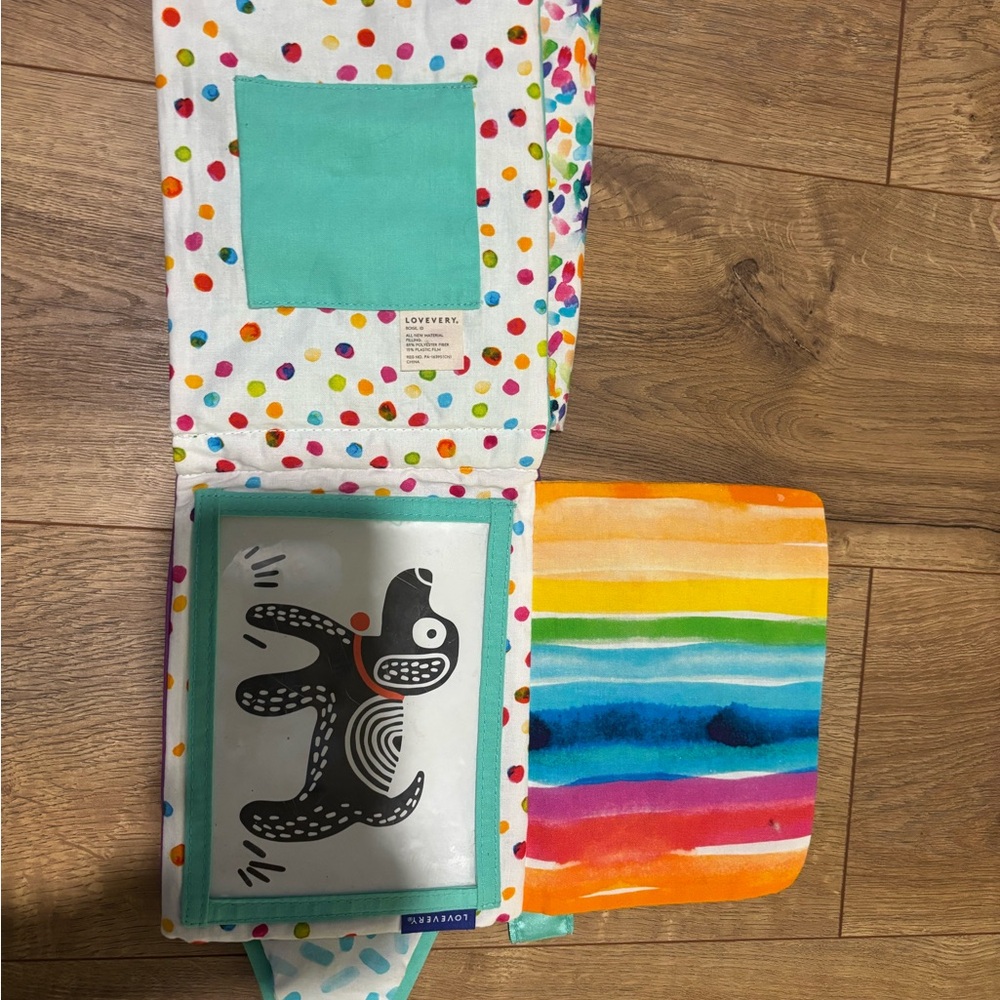 Lovevery Colorful Sensory Baby Soft Book